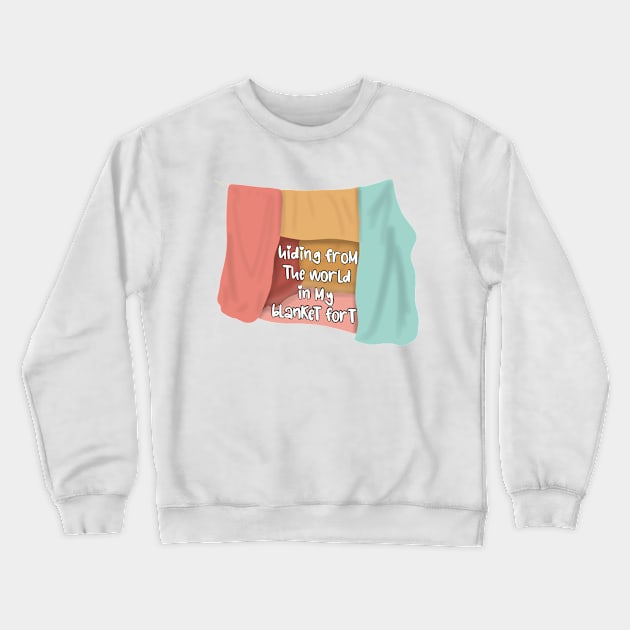 Hiding from the world Crewneck Sweatshirt by Becky-Marie